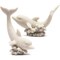 2-Pack Polyresin Paint Your Own Dolphin Figurines - Ceramic to Paint, Ideal for Kids & Adults - Fun DIY Arts & Crafts Activity for Creativity and Play